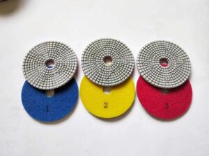 100mm 3 step polishing pads for granite polishing