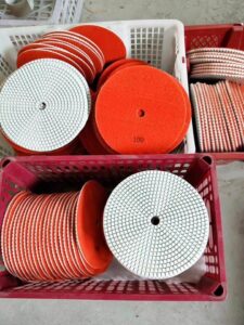 180mm wet polishing pads