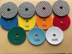 honey comb dry polishing pads for concrete polishing